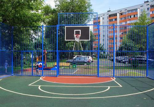 Забор Protect для баскетбольной площадки в Новом Уренгое